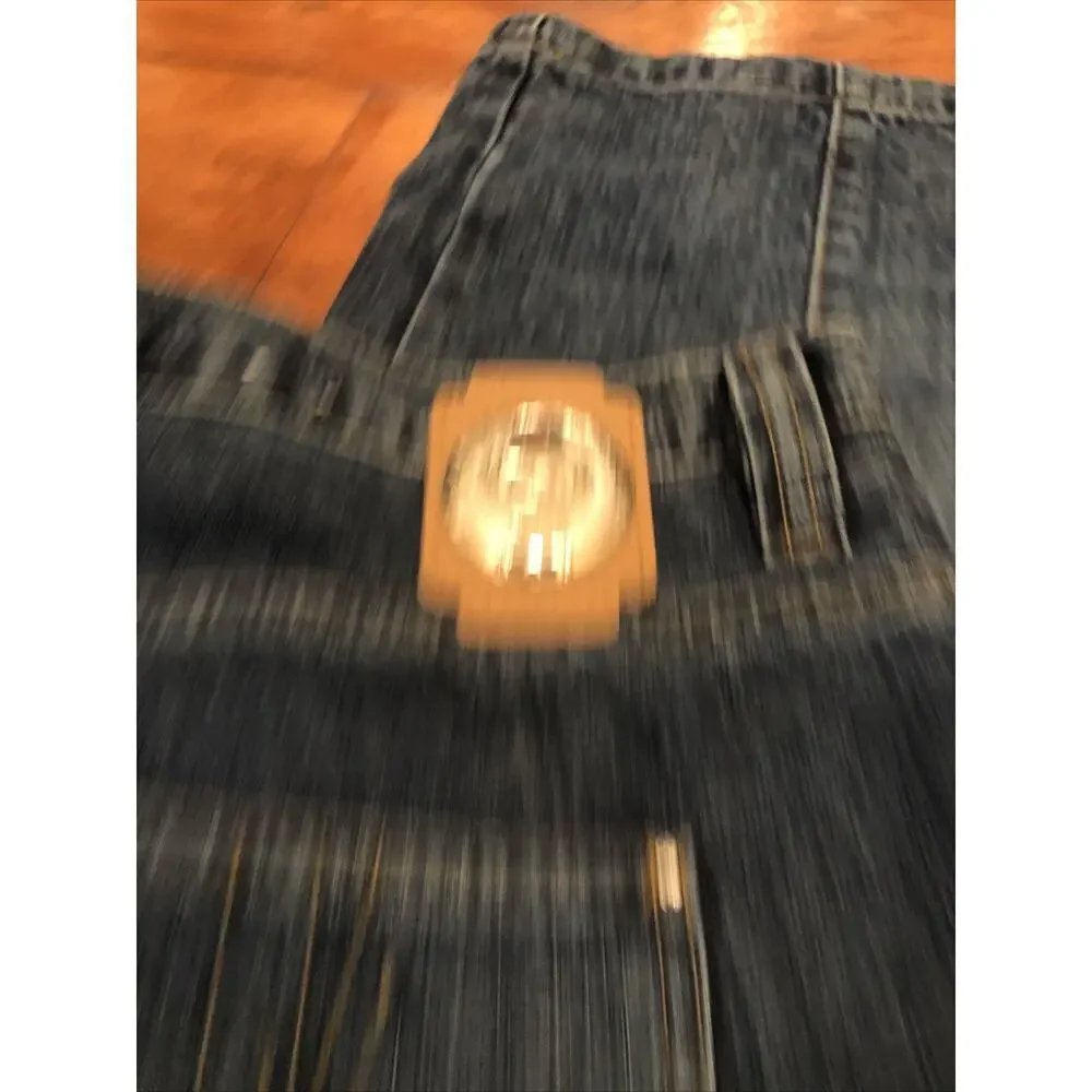 Vtg Phat Farm Jeans Men 40x33 Y2K Baggy Skater Hip Hop Blue Denim Hong Kong